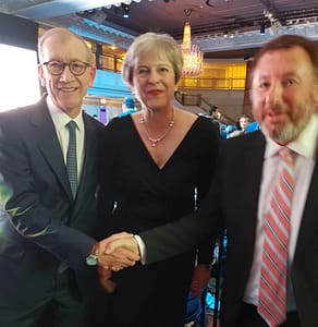 BigChange Martin Port with Theresa May