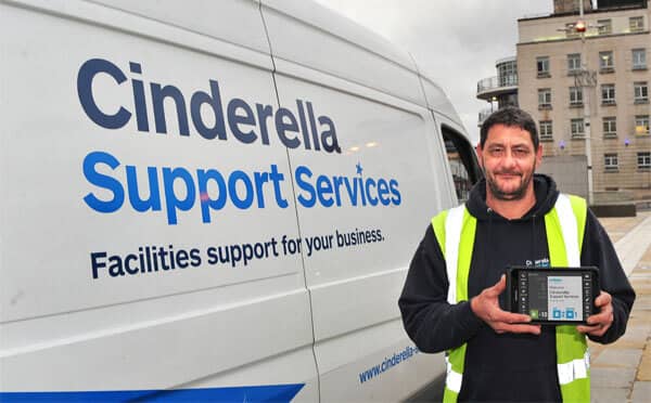 BigChange Cinderella support employee and van